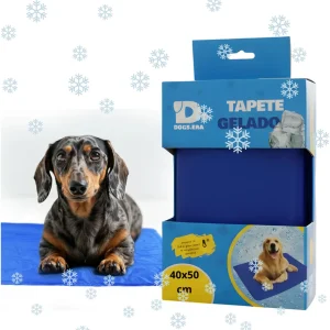 Tapete Gelado 50x90 Cães & Gatos Dogs Era Azul Retangular