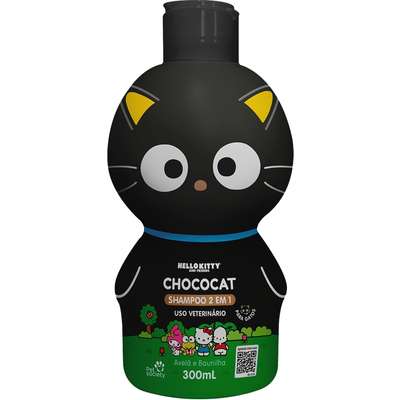 Shampoo 2 em 1 Pet Society Hello Kitty Chococat Avelã e Baunilha