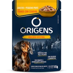 Ração Úmida Origens Frango com Cenoura para Cães Adultos Porte Pequeno