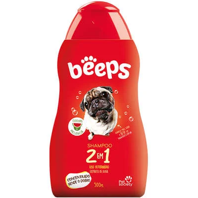 Shampoo Pet Society Beeps 2 em 1