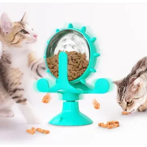 Multifunctional cat leaking toy: Brinquedo multifuncional interativo para gatos