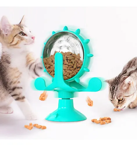 Multifunctional cat leaking toy: Brinquedo multifuncional interativo para gatos