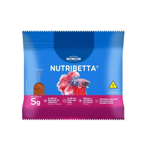 Ração Premium Para Bettas Nutricon Nutribetta - 5g