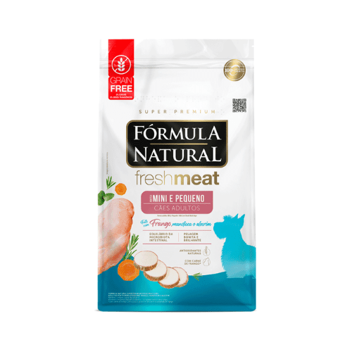 Ração Fórmula Natural Fresh Meat Cães Adultos Mini e Pequeno Frango 10,1 kg