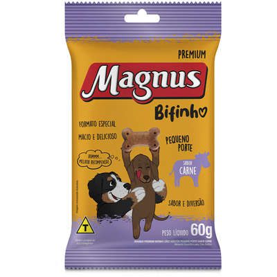 Bifinho Magnus para Cães Adultos Porte Mini e Pequeno Sabor Carne